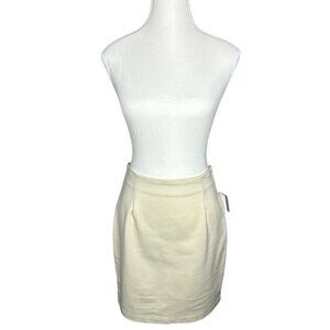 Vivienne‎ Tam Women's NWT Butterfly Beige Minimalist Pencil Skirt 6P/W28